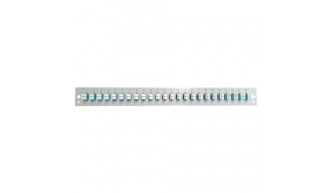 EFB esipaneel 24x LC duplex-liitmikuga OM3, must