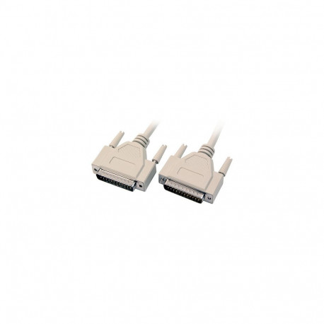 "Datenkabel seriell 1:1, 2x DSub 25, St.-St., 1,0m, beige"