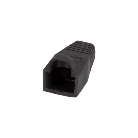 "Knickschutztülle RJ45 schwarz,m. Rastnasenschutz,100 Stk"