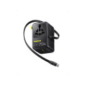 EnerCore laadija CG11 keritava kaabliga 2AC+2U+70W, must
