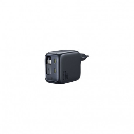 "EnerCore CJ11 Charger Retractable 3C 67W EU Black"