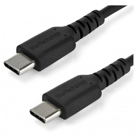 "STARTECH.COM 1m 3ft USB-C Cable Durable USB 2.0 Type C Cord Data & Charging Male to Male Black"