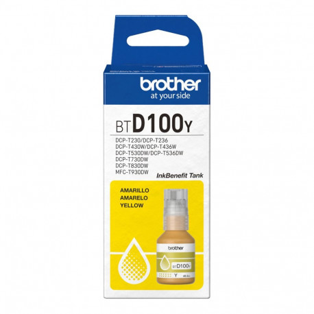 "Brother BTD100Y - 48.8 ml - mit hoher Kapazitt - Gelb - original - hngende Box - Nachflltinte - fr 