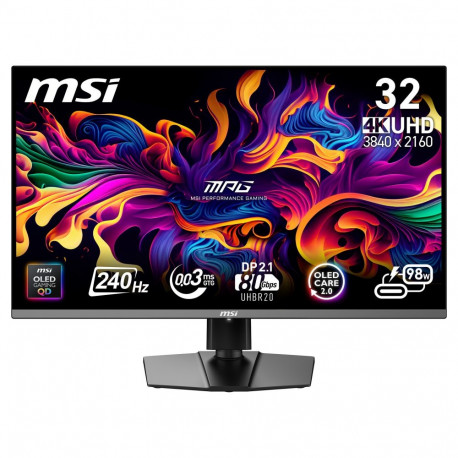 "80,0cm/31,5"" (3840x2160) MSI MPG 322URX QD-OLED 16:9 4K QD-OLED 0,03ms 240Hz HDMI DisplayPort USB-