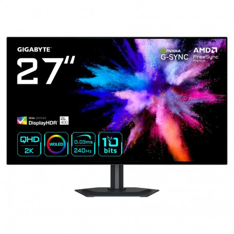 "68,6cm/27"" (2560x1440) GIGABYTE GO27Q24G WQHD WOLED 0,03ms 240Hz HDMI DisplayPort USB-C HDR VESA P