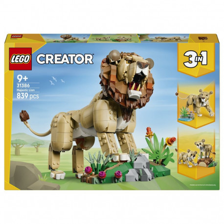 LEGO komplekt 31386 Creator metsikud loomad majesteetlik lõvi (2.5.)