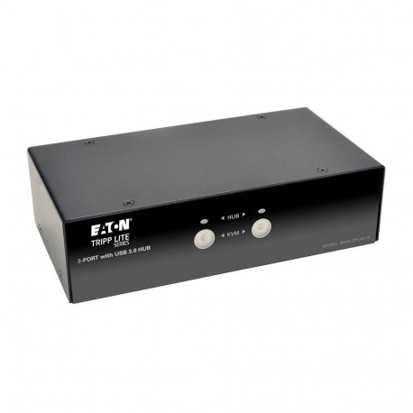 "Eaton Tripp Lite series 2-Port DisplayPort KVM Switch w/Audio, Cables and USB 3.0 SuperSpeed Hub"