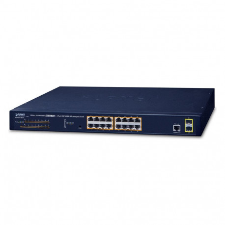 "Planet GS-4210-16P2S 16-Port Managed Switch"