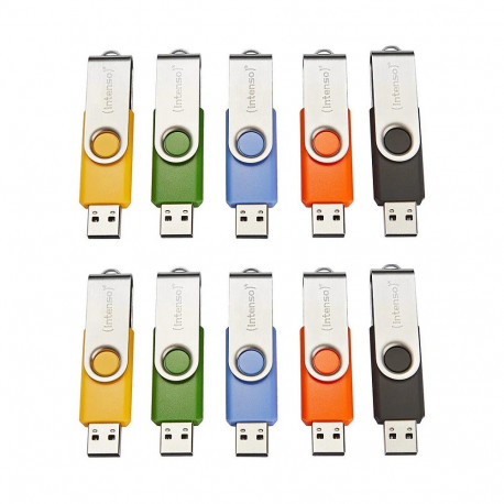 Intenso mälupulk Basic Line Typ-A 4GB pöördkorgiga, bis zu 28MB/s, USB 2.0