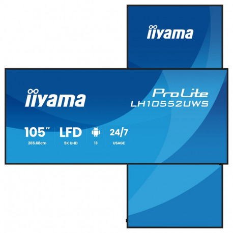 Iiyama monitor LH10552UWS-B1AG 265,7cm/104.6" (5120x2160) 21:9 5K UW IPS 8ms 60Hz HDMI DisplayPort U