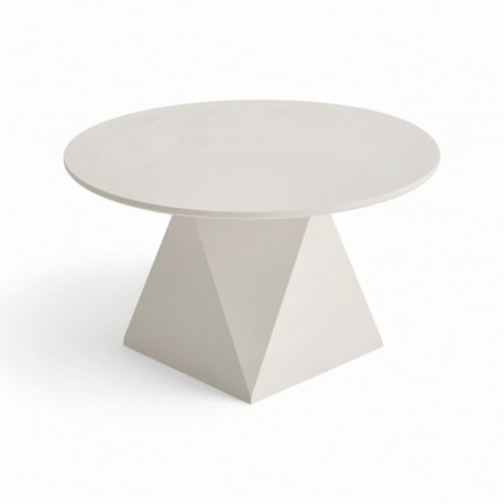 Diivanilaud AURA ø80 cm, valge