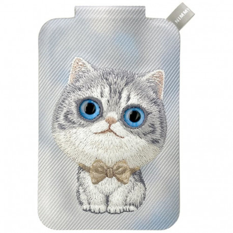 Nimmy Nimmy New Big-Eye Cute Pets 2.0 Cat Magnetic Wallet with Phone Stand - Gray