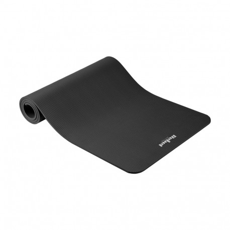 REBEL ACTIVE võimlemismatt jooga pilates fitness 183x61cm paksus 1cm materjal NBR, must
