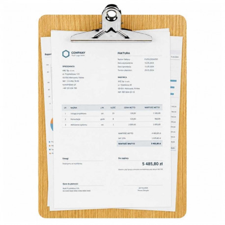 LEAN Wooden Writing Board with Clipboard A4