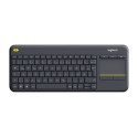 Keyboard - Logitech Wireless Touch Keyboard K400 Plus, Black