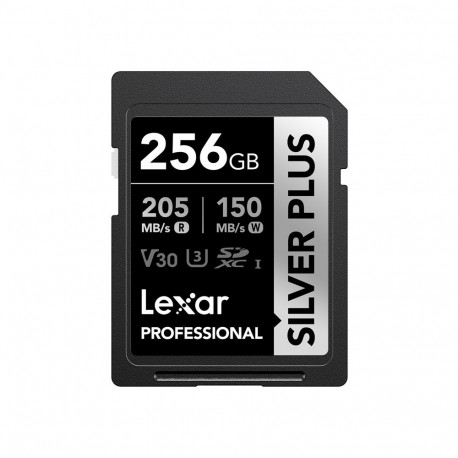 Memory Card - Lexar Professional SILVER PLUS SDXC 256GB 205 MB/s Read, 150 MB/s Write