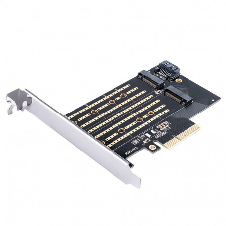 Orico PDM2 PCI-E 3.0 x4 Expansion Card for M.2 NVMe and SATA Drives - Black