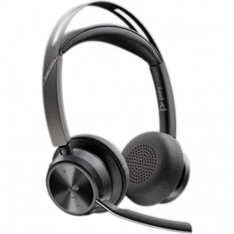 HP Poly Voyager Focus 2-M USB-C-C Headset USB-C/A Adapter Charging Stand