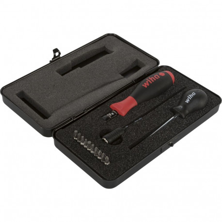 Drehmoment-Schraubendreher Set TorqueVario-S (schwarz/rot, 14-teilig, 0,8 - 5Nm)