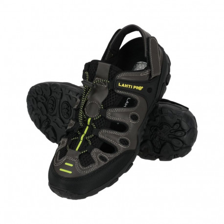 sandaalid PU/kootud khaki-must-roheline, "42", lahtised