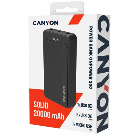 Canyon OnPower 200  20000mAh 12W Black