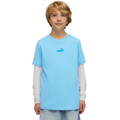 Koszulka dla dzieci Puma ESS Small No.1 Logo Centered Tee niebieska 692975 45