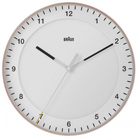 Braun BC 17 PW rosa/weiß Quarzwanduhr, analog