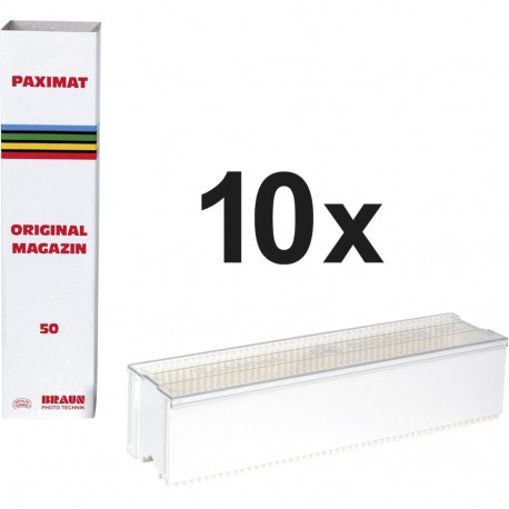 10 Braun Paximat-Magazine 50 white