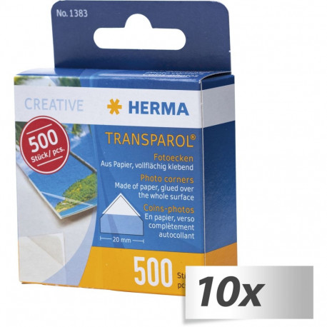 10 Herma Photo Corners 500 St. 1383