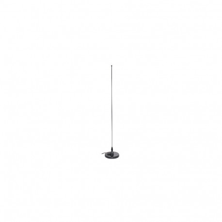 Nagoya UT-308UV-SMA Antenna VHF/UHF Mobile, 144 / 430 MHz, MagMount Black, Whip Stainless Steel, Tot
