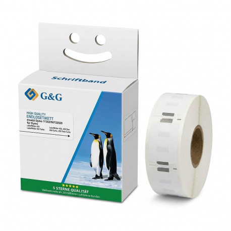 G&G etiketirullid Dymo 11352 asendus 25,0x54,0mm