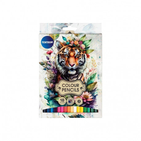 COLOUR PENCILS 18COL TIGER