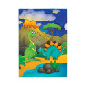 CLEAR FOLDER A4 0.15MM DINOSAUR