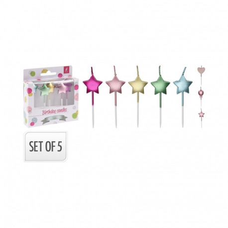 CANDLES BIRTHDAY SHAPES 6CM S37400190