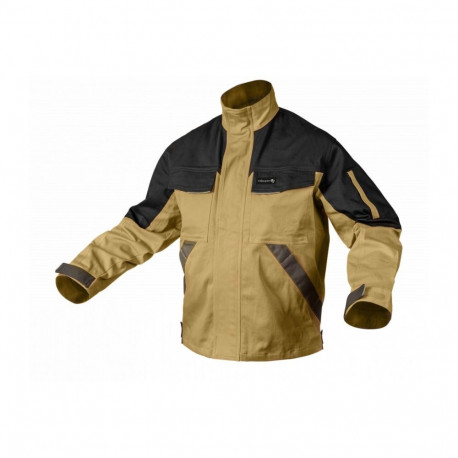 Darba jaka HOGERT EDGAR II HT5K282-1-2XL, elastīga, tumši bēša, 2XL