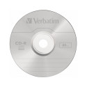 Verbatim CD-R 80/700MB 1x10 audio live it plastkarp, värviline