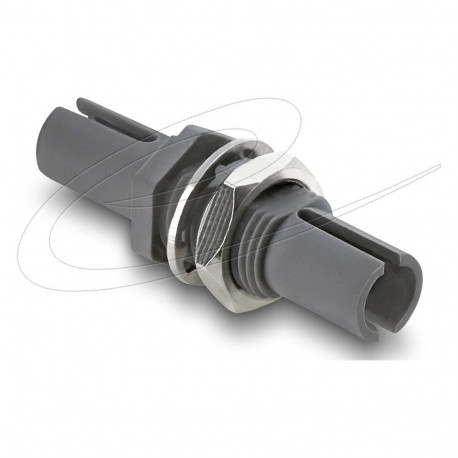 "Delock LWL Kunststoff Kupplung HFBR 4505Z Simplex Buchse zu Simplex Buchse zur Panelmontage grau"