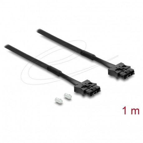 "Delock LWL POF Kunststoff Servo Anschlusskabel Stecker zu Stecker Durchmesser 6,0 mm 1 m schwarz"