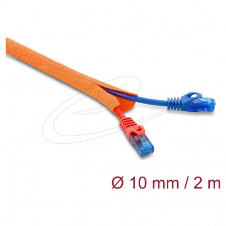 "Delock Kabelschutzschlauch selbstschließend 2 m x 10 mm orange"