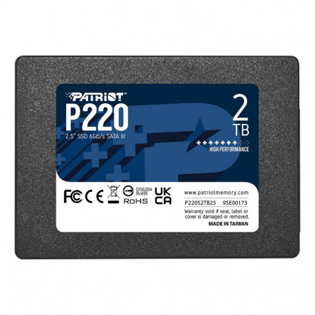 salvestusseade P220 2TB SATA III 6Gb/s 2.5, must