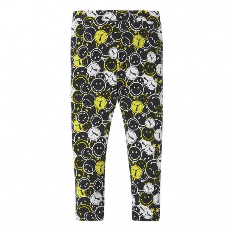 Legginsy dla dzieci Puma x Smiley World AOP czarne 846977 01