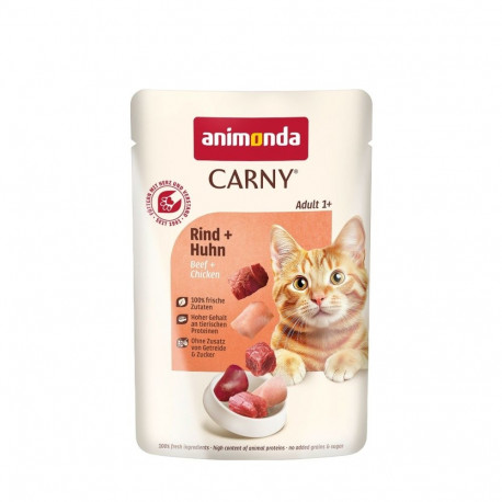 ANIMONDA Carny Adult veiseliha ja kana märg kassitoit 85g
