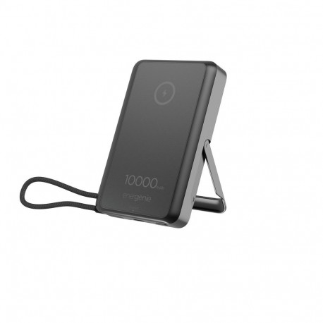 Gembird akupank PB10-WPC15MS-01 magnetiline juhtmevaba integreeritud alusega 15W 10000mAh, must
