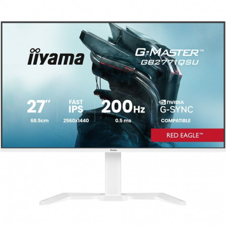 iiyama G-MASTER GB2771QSU-W1 computer monitor 68.6 cm (27") 2560 x 1440 pixels Wide Quad HD White