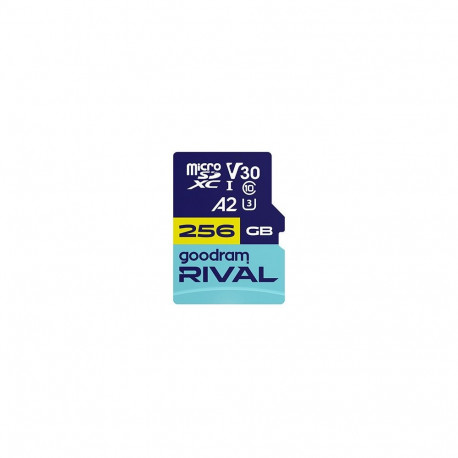 GOODRAM microSDXC mälukaart RIVAL M2AA GGSM2AA-2560R12 256GB V30 A2 UHS-I U3 adapteriga