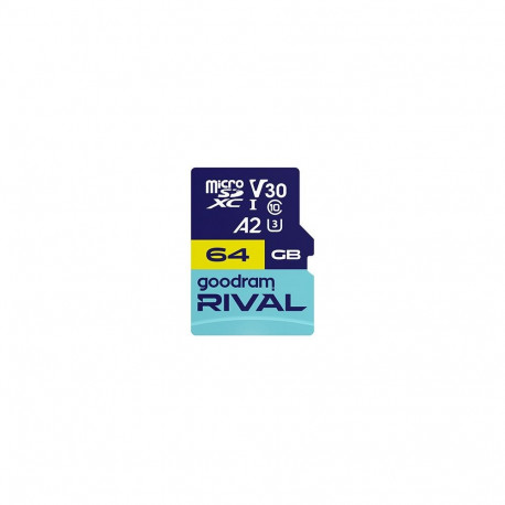 GOODRAM RIVAL M2AA 64 GB MicroSDXC V30 A2 UHS-I U3 + adapter (GGSM2AA-0640R12)
