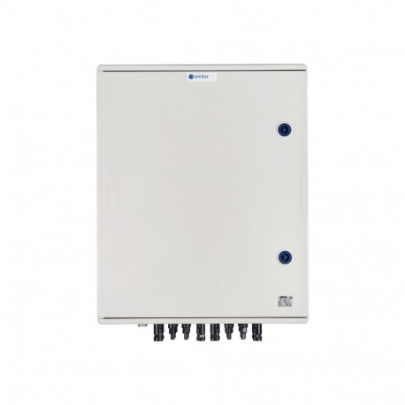 Switchgear attached DCAC hermetic IP66 EMITTER with DC surge arrester Dehn 1000V type 2, 6 x PV stri