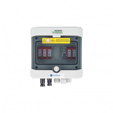 Lülitusseade EMITTER DC/AC hermeetiline IP65, Dehn 1000V type 2 DC ülepinge kaitse, 1 x PV-ahel, 1 x