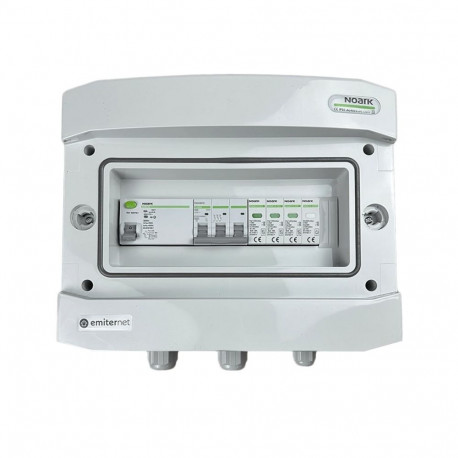 Lülitusseadmele kinnitatav hermeetiline AC EMITTER IP65 ülepinge piirajaga AC Noark type 1+2, 40A 3-