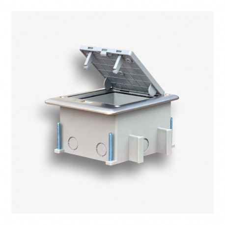 Põrandakast 6M IP66 22.5x45mm (45x45mm) standardsete pistikupesade paigaldamiseks kallutatav
